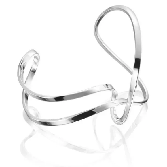 Efva Attling Twisting Hopearanneketju/koru 14-100-01293/0003* Naisten Korut | Hopearannekorut