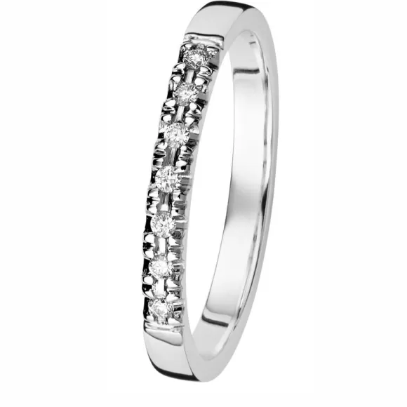 Kohinoor Cristal Timanttisormus Valkokulta 033-244V-07* Naisten Korut | Valkokultasormukset
