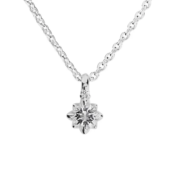 Kohinoor Rosa Timanttiriipus Valkokulta 123-260VT-01* Naisten Korut | Timanttikaulakorut