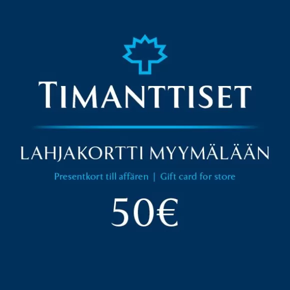 Lahjakortti Myymälään 50 €* Lahjakortit