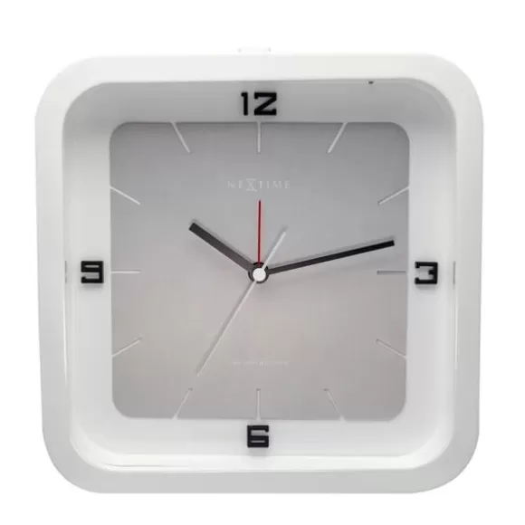 Nextime Square Alarm Herätyskello 5221WI* Pöytäkellot | Herätyskellot