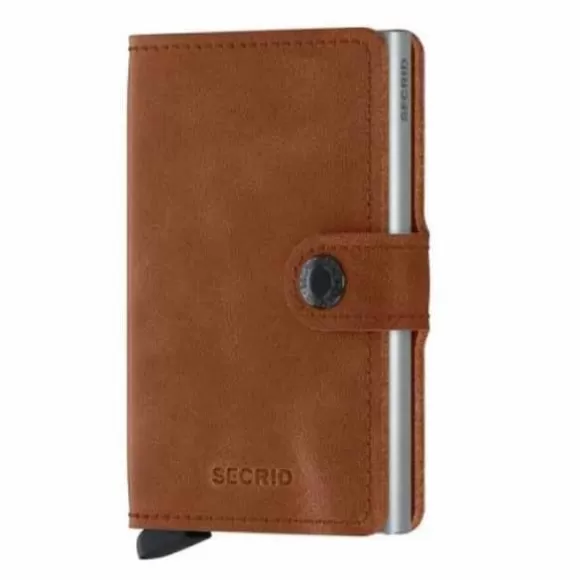 Secrid Miniwallet V Muu Esine MV-COGNAC-SILVER* Lompakot