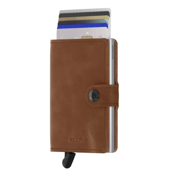 Secrid Miniwallet V Muu Esine MV-COGNAC-SILVER* Lompakot