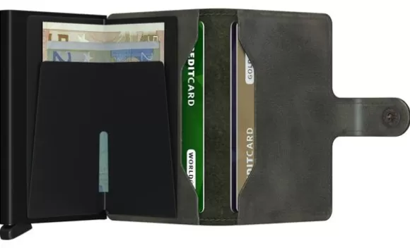 Secrid Miniwallet Vintage Muu Esine MV-OLIVE-BLACK* Lompakot