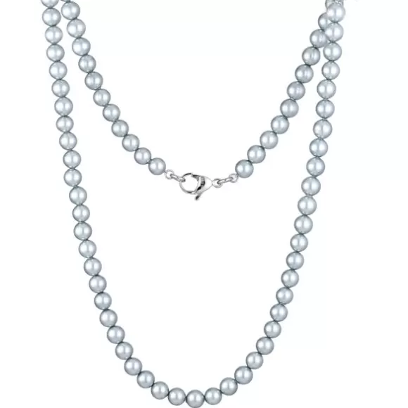 Steel Plus Pearl Teräskaulakoru NSS861 SS+GREY* Helmikorut | Miesten Helmikorut