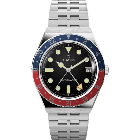 Timex Q GMT Miesten Kello TW2V38000* Miesten Rannekellot