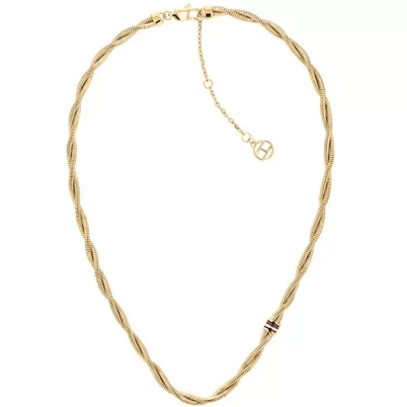 Tommy Hilfiger Braided Teräskaulakoru THJ2780685* Miesten Kaulakorut | Miesten Korut